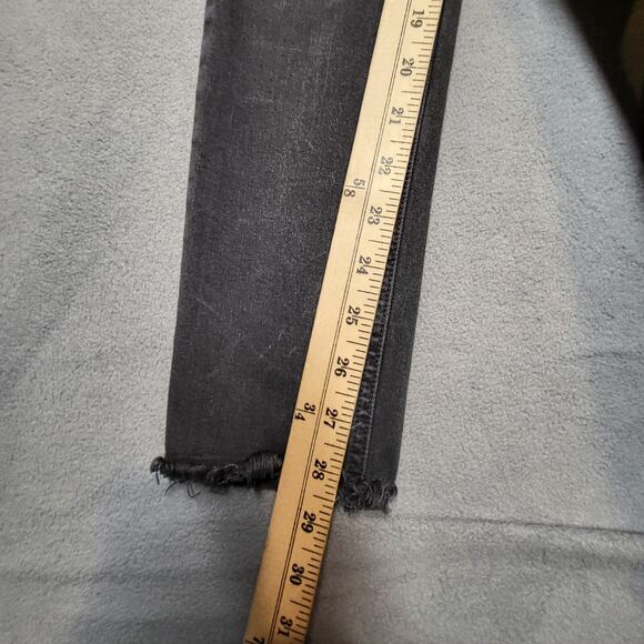 Rag & Bone Jeans Womens 32 Black Skinny Jegging Distressed Stretch Denim - Picture 8 of 12